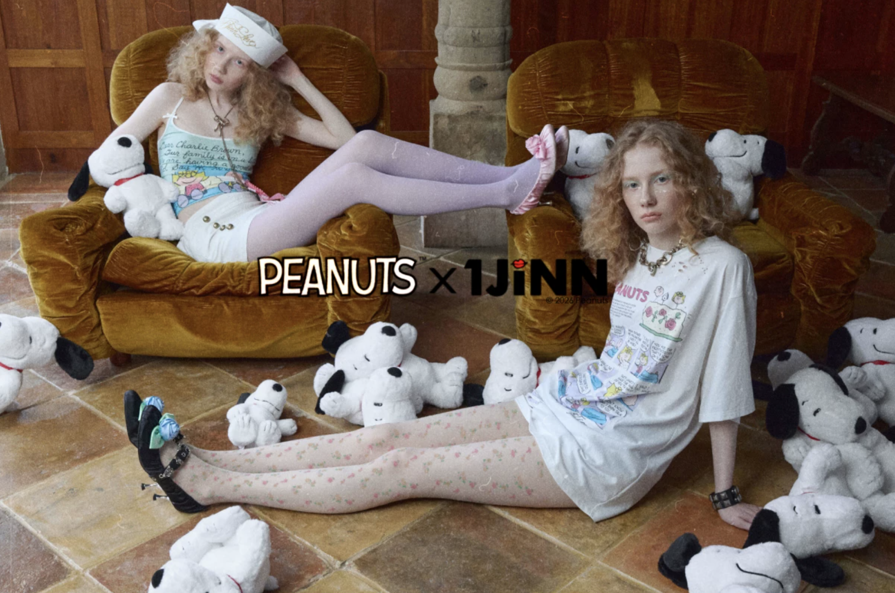 IN STOCK ♱ 1JINN x SNOOPY ੯‧̀͡⬮ PEANUTS COMIC RACERBACK CAMI - 2colors - Image 3