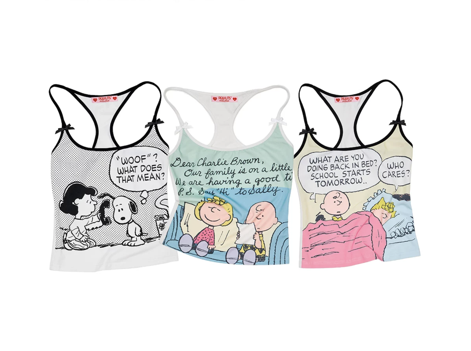IN STOCK ♱ 1JINN x SNOOPY ੯‧̀͡⬮ PEANUTS COMIC RACERBACK CAMI - 2colors - Image 7
