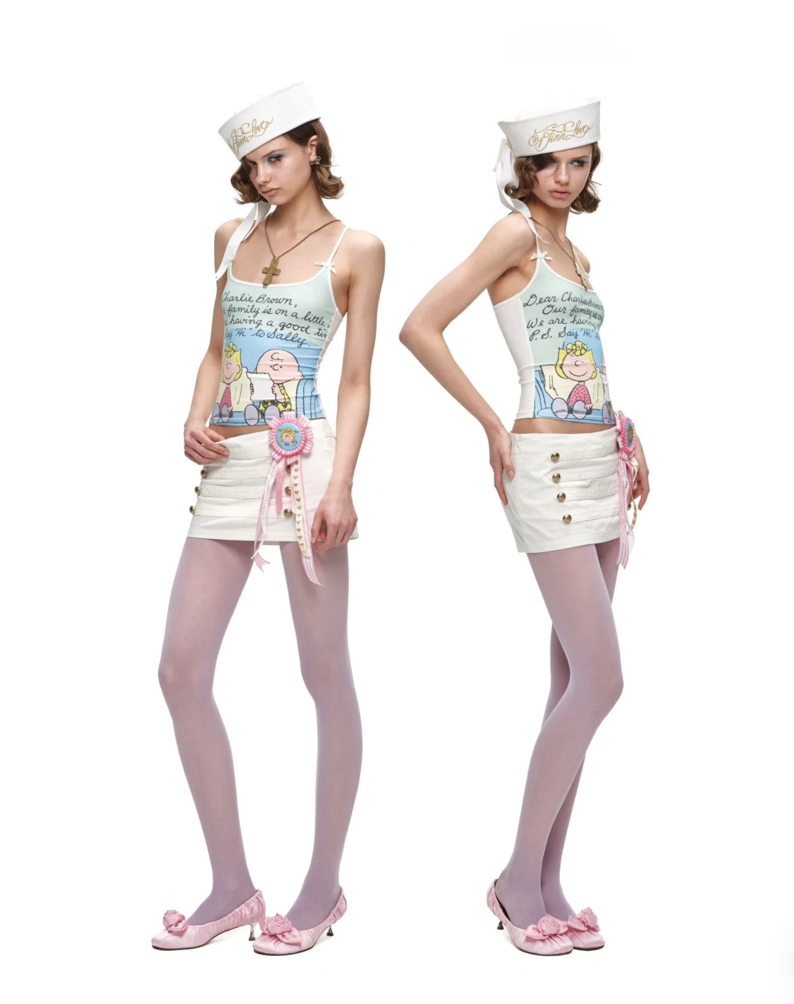 IN STOCK ♱ 1JINN x SNOOPY ੯‧̀͡⬮ PEANUTS COMIC RACERBACK CAMI - 2colors - Image 15