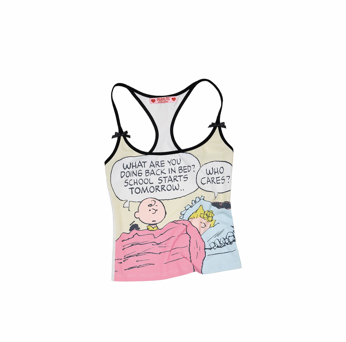 IN STOCK ♱ 1JINN x SNOOPY ੯‧̀͡⬮ PEANUTS COMIC RACERBACK CAMI - 2colors - Image 41