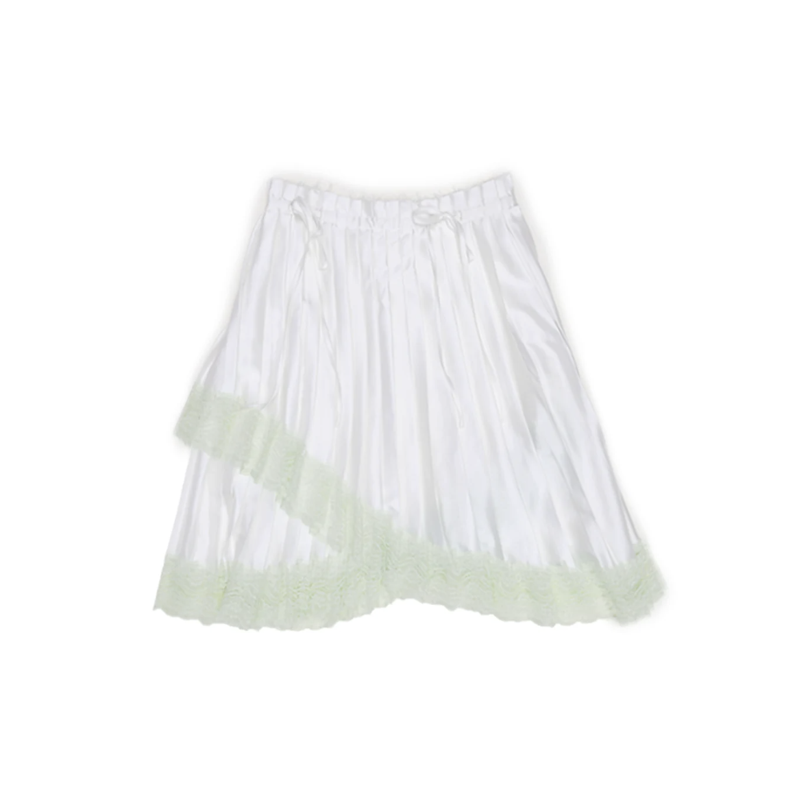 ♱ 1JINN x SNOOPY ੯‧̀͡⬮ ASYMMETRIC LACE PLEATED MIDI SKIRT - 3colors - Image 26