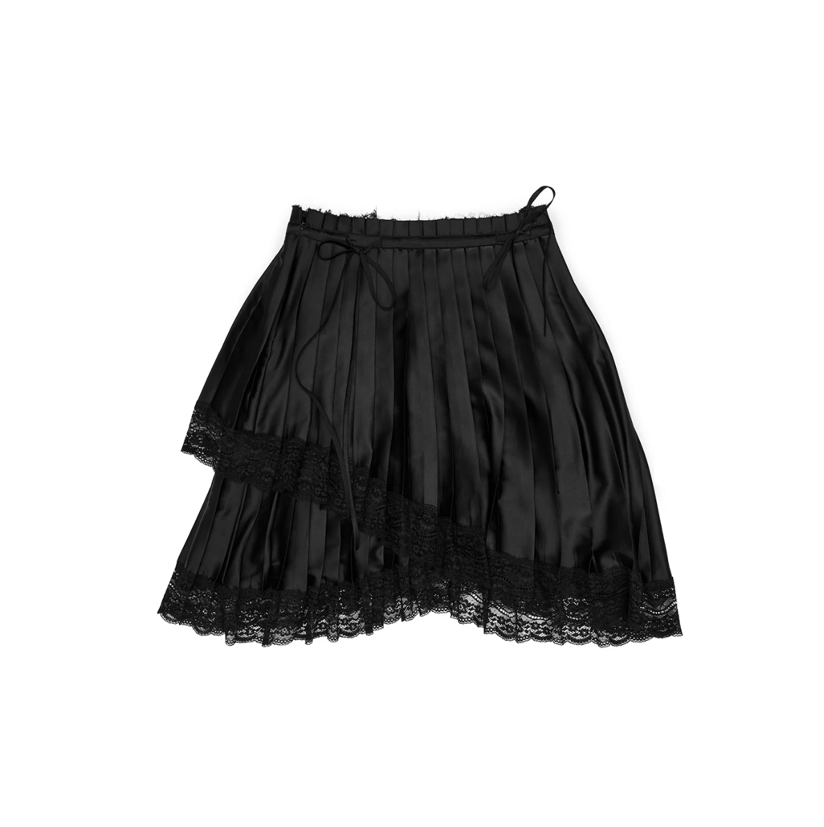 ♱ 1JINN x SNOOPY ੯‧̀͡⬮ ASYMMETRIC LACE PLEATED MIDI SKIRT - 3colors - Image 37