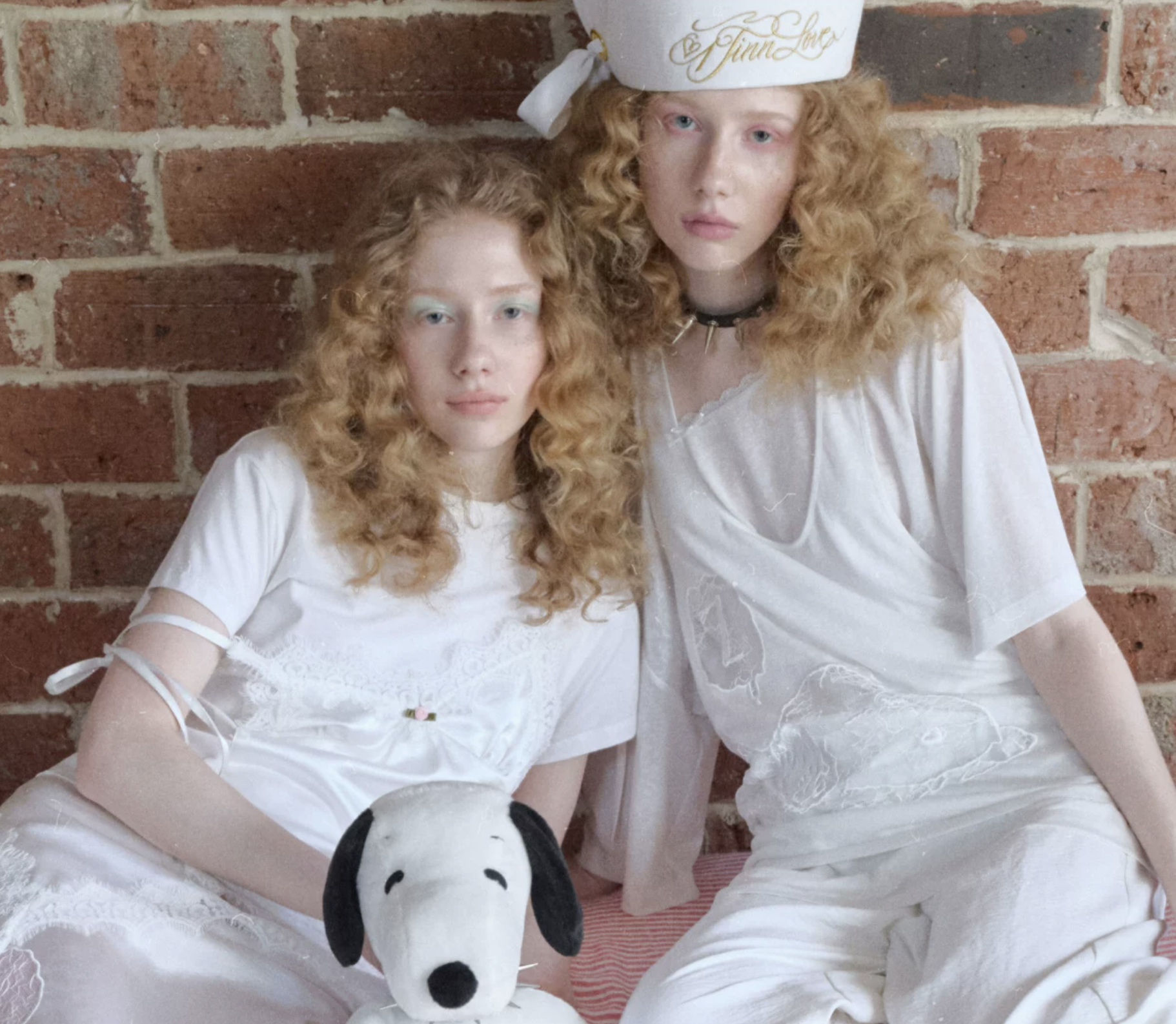 ♱ 1JINN x SNOOPY ੯‧̀͡⬮ SLEEPY DOG LAYERED 2-PIECE TOP - 2colors - Image 9