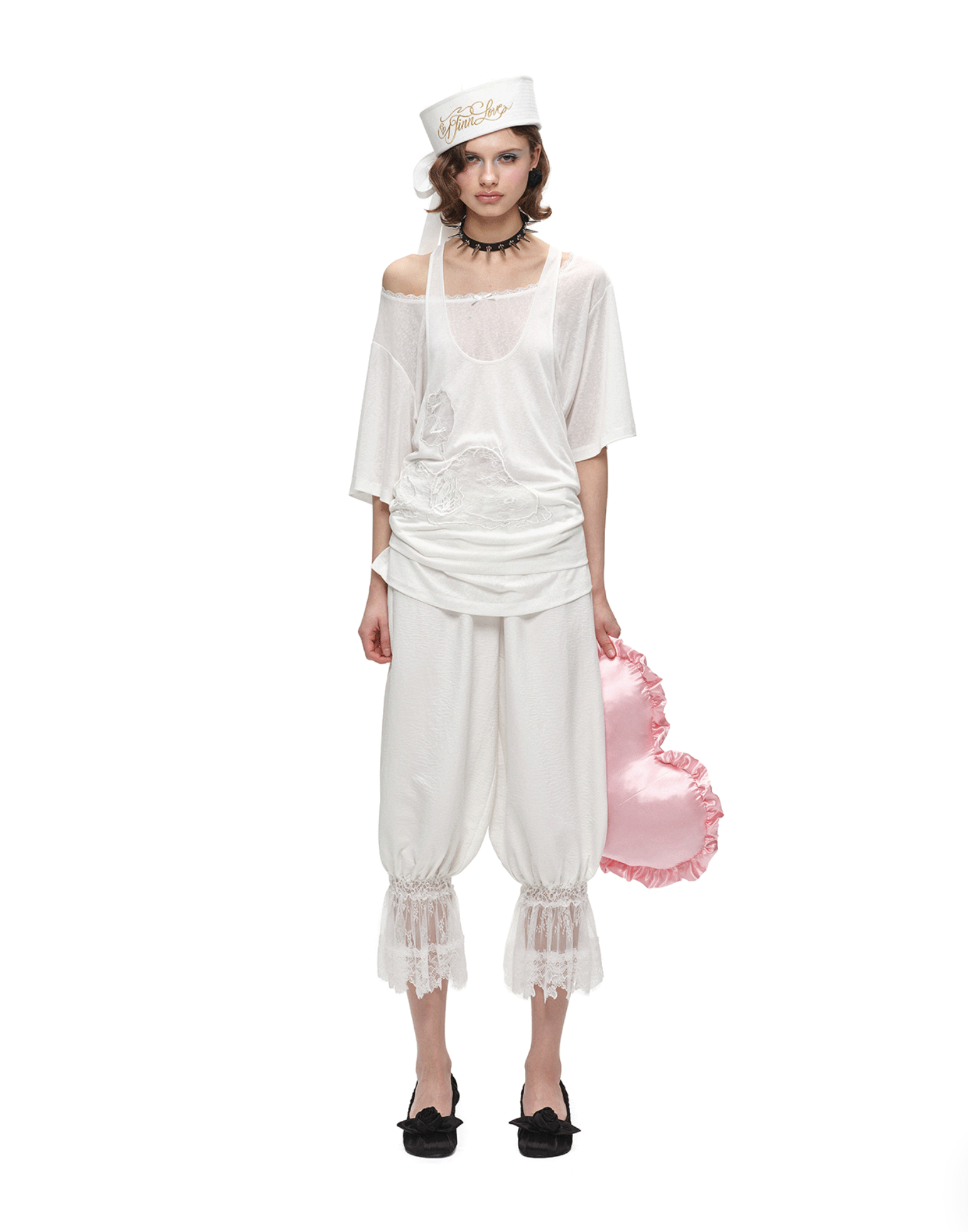 ♱ 1JINN x SNOOPY ੯‧̀͡⬮ SLEEPY DOG LAYERED 2-PIECE TOP - 2colors - Image 4