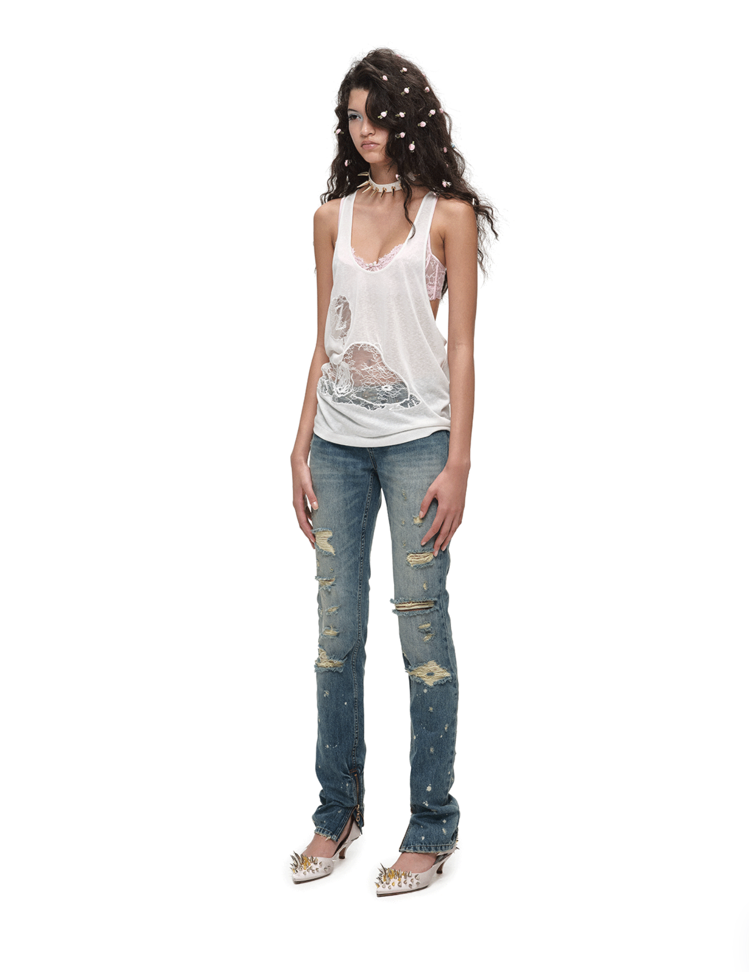 ♱ 1JINN x SNOOPY ੯‧̀͡⬮ SLEEPY DOG LAYERED 2-PIECE TOP - 2colors - Image 12