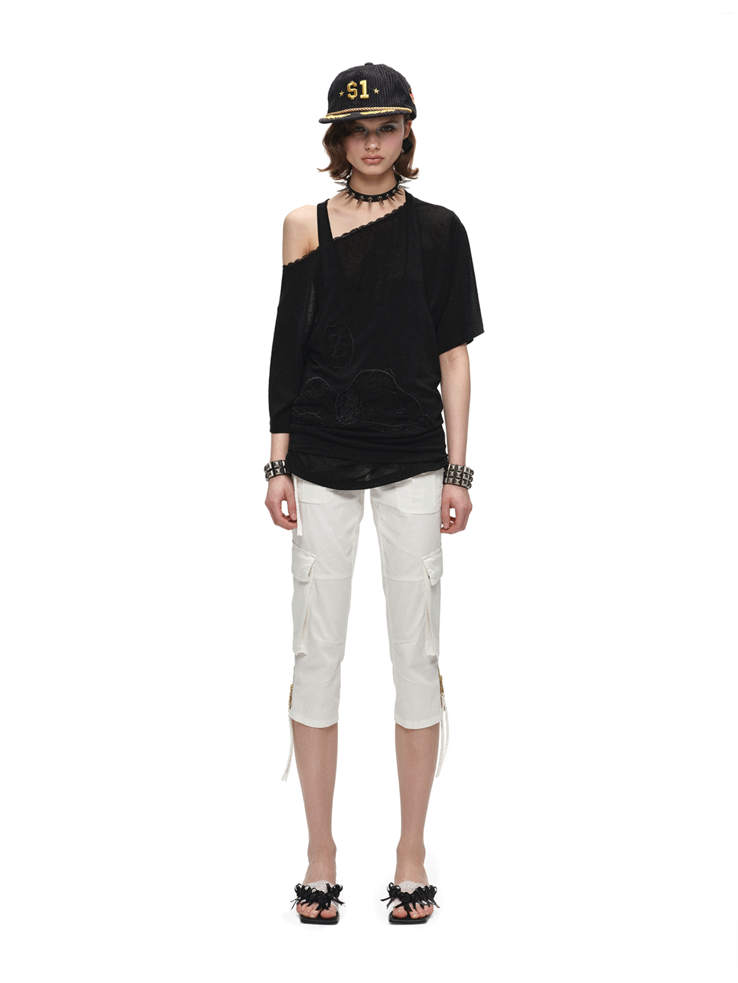 ♱ 1JINN x SNOOPY ੯‧̀͡⬮ SLEEPY DOG LAYERED 2-PIECE TOP - 2colors - Image 23