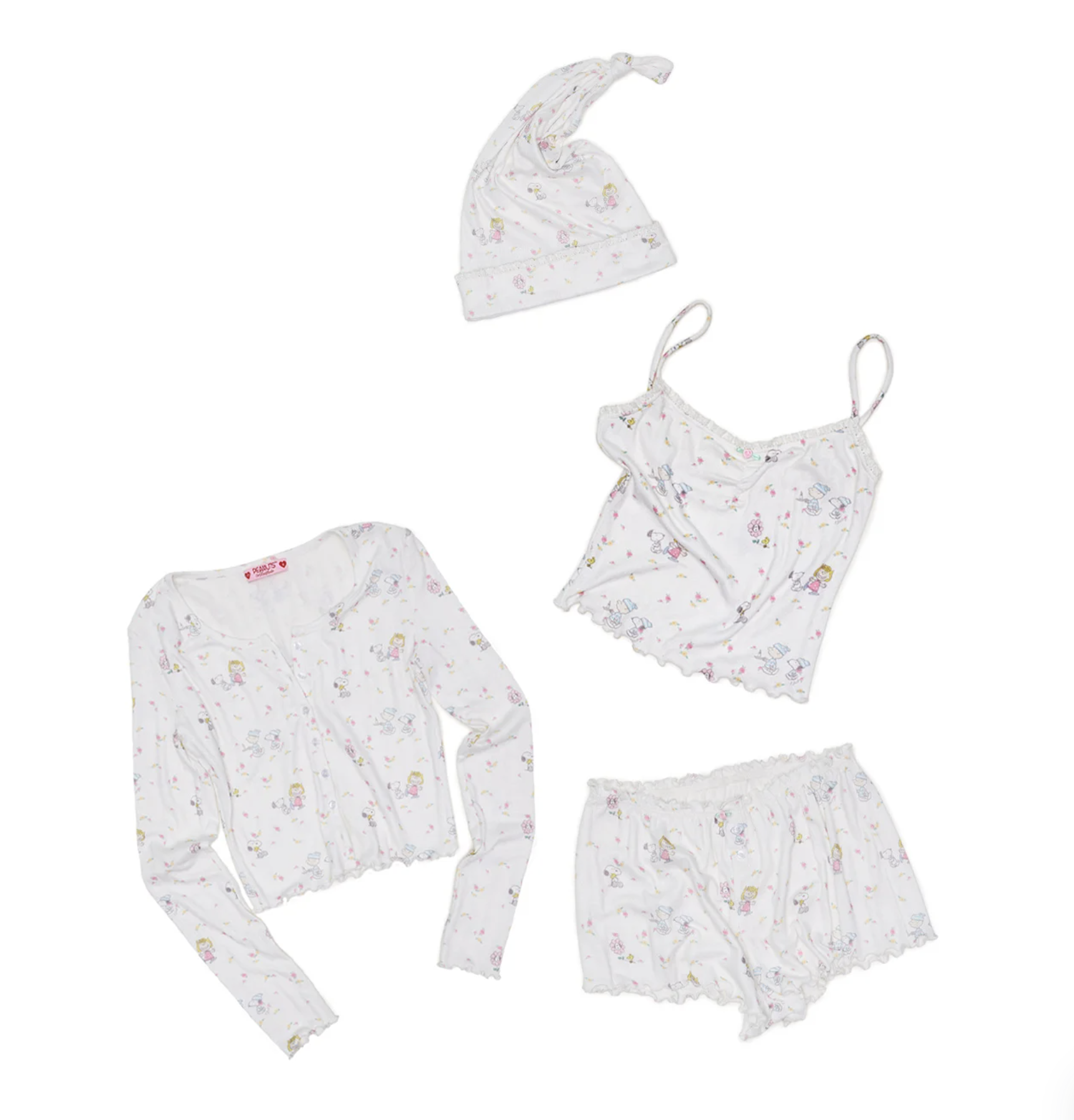 IN STOCK ♱ PEANUTS SNOOPY PRINT LOUNGE 4-PIECE SET - Image 5