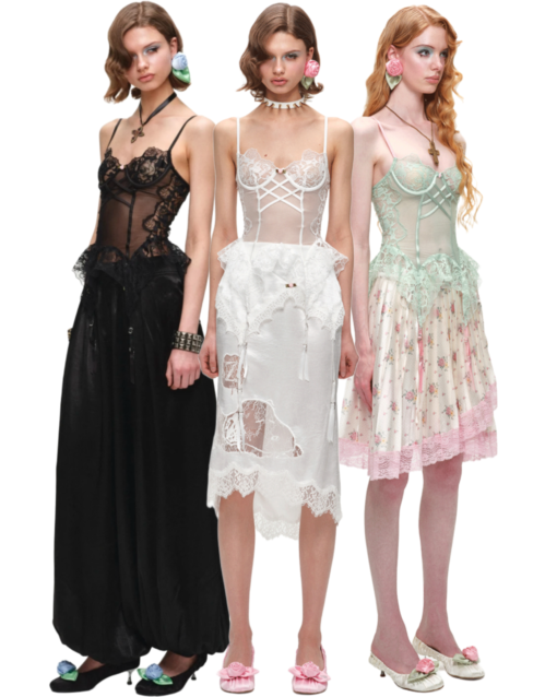 ♱ 1JINN x SNOOPY ੯‧̀͡⬮ LACE CORSET PEPLUM TOP - 3colors