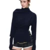 1jinn acetate cashmere off shoulder slouch knit top 5