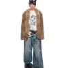 1jinn hand woven rabbit fur coat raccoon collar 4