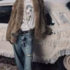 1jinn hand woven rabbit fur coat raccoon collar 6