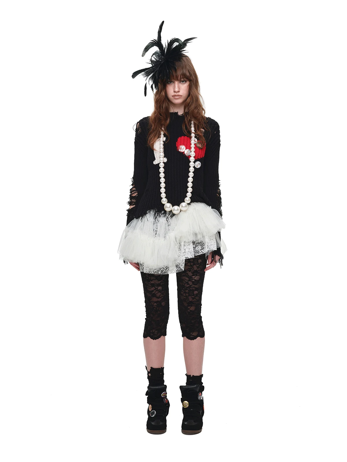 1jinn i heart distressed rib knit sweater 4