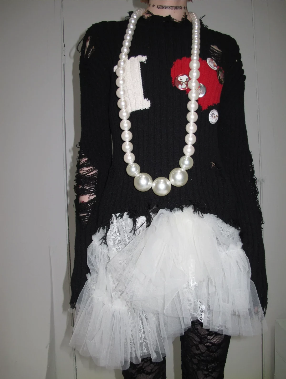 1jinn i heart distressed rib knit sweater 8