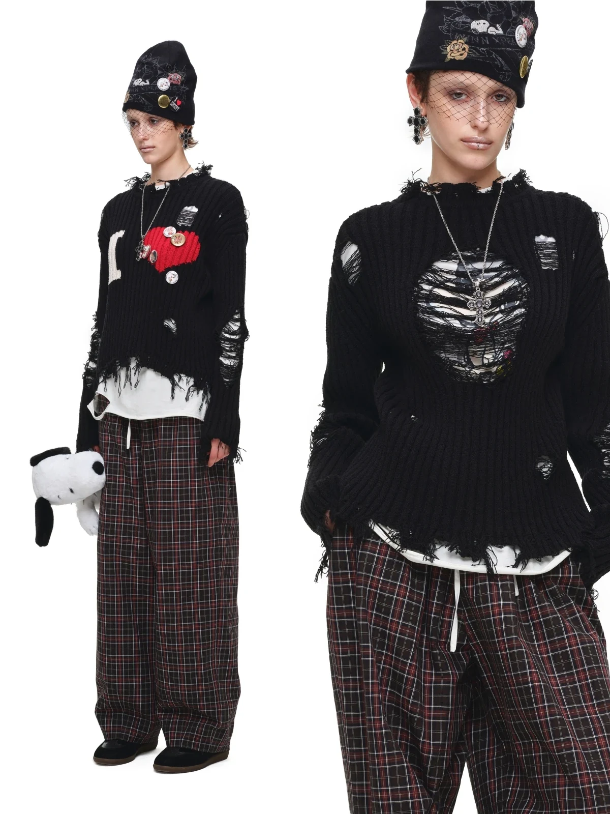 1jinn i heart distressed rib knit sweater 18
