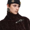 1JINN leopard faux fur cropped jacket