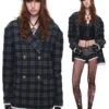 1jinn oversized check wool blazer 6