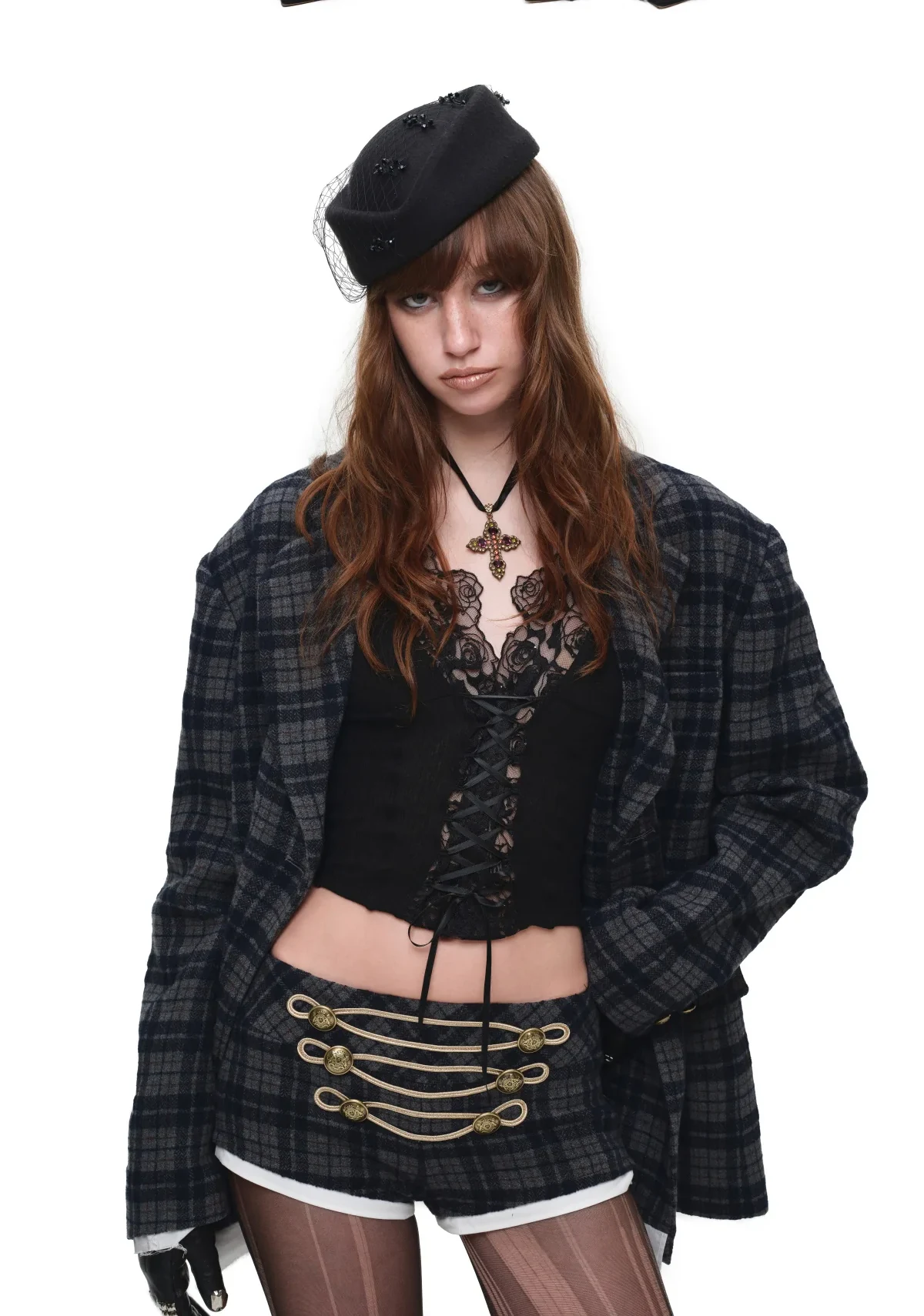 1jinn oversized check wool blazer 12