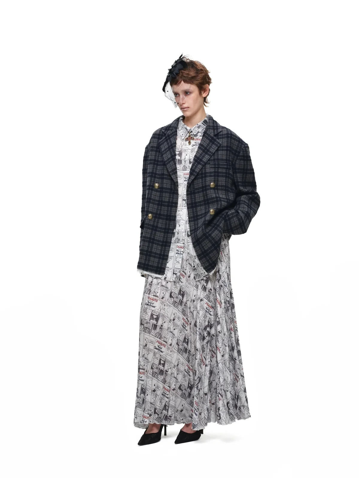 1jinn oversized check wool blazer 18