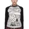 1JINN x SNOOPY Peanuts comic raglan long sleeve tee