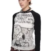 1JINN x SNOOPY Peanuts comic raglan long sleeve tee