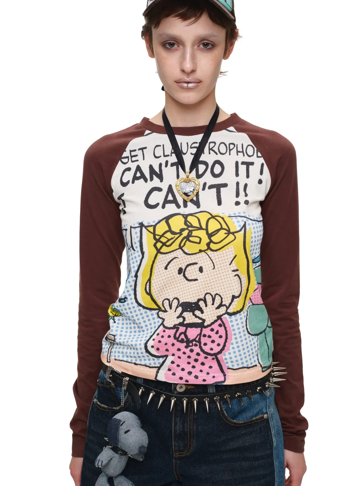 1JINN x SNOOPY Peanuts comic raglan long sleeve tee