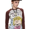 1JINN x SNOOPY Peanuts comic raglan long sleeve tee