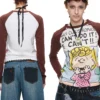 1JINN x SNOOPY Peanuts comic raglan long sleeve tee
