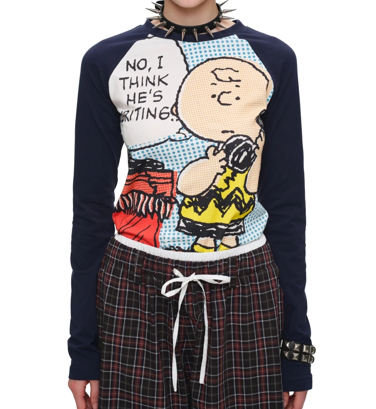 1JINN x SNOOPY Peanuts comic raglan long sleeve tee