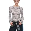 1jinn snoopy contrast panel embroidered straight jeans 22