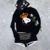 1jinn snoopy crown peanuts wool jacquard sweater 8