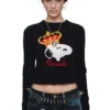 1jinn snoopy crown peanuts wool jacquard sweater 17