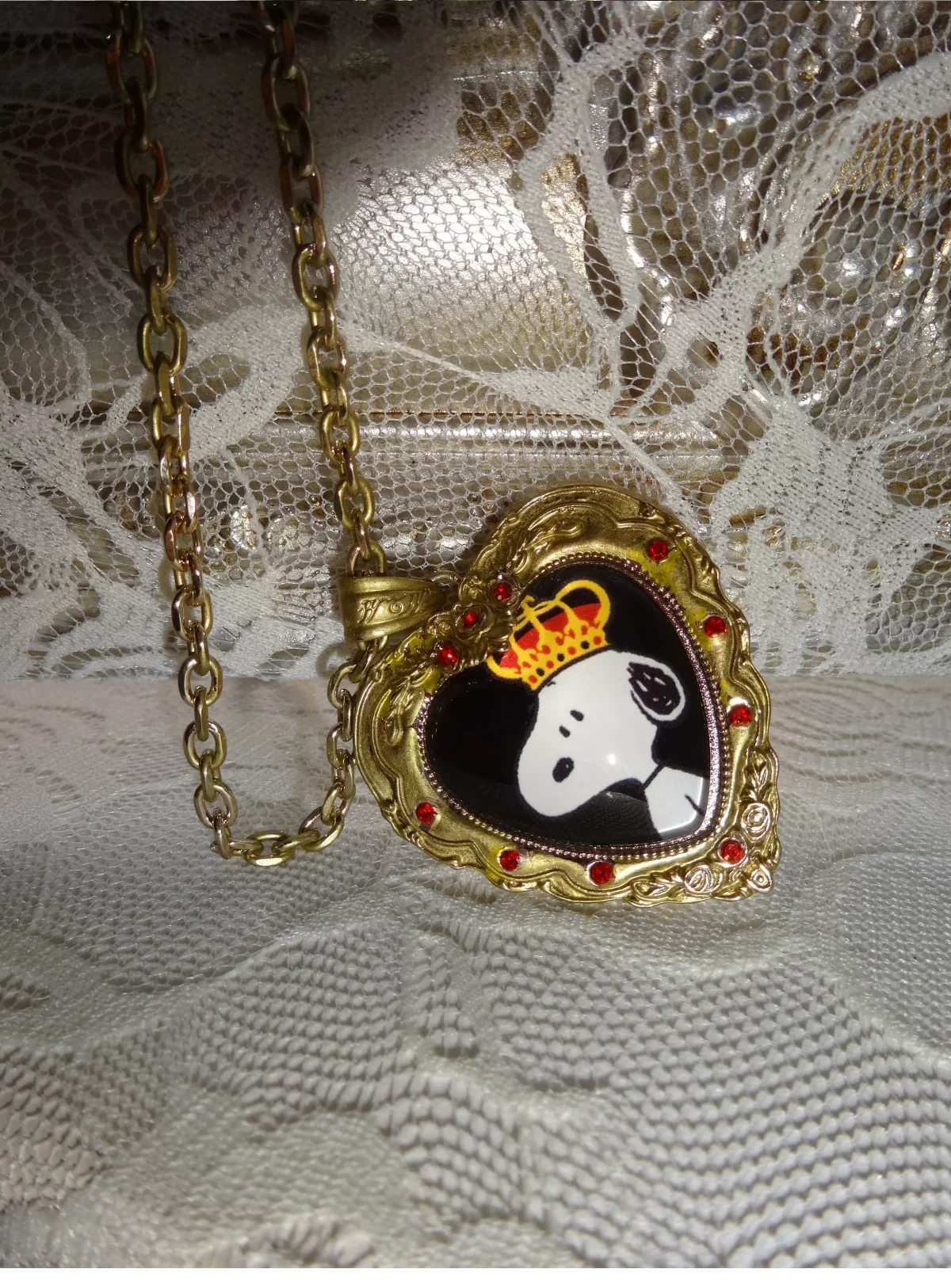 1jinn snoopy heart locket necklace 5
