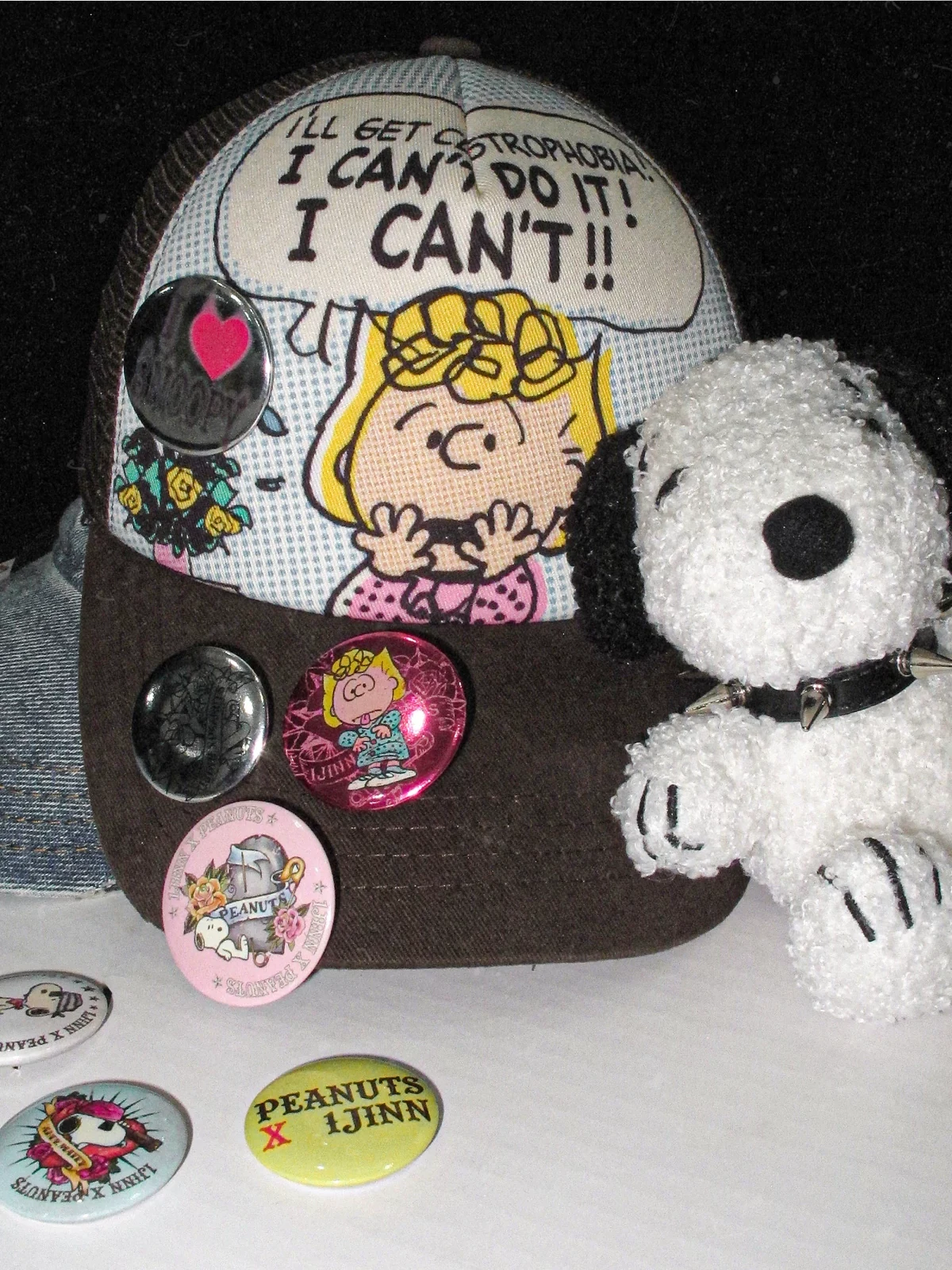 1jinn snoopy peanuts comic trucker cap 2