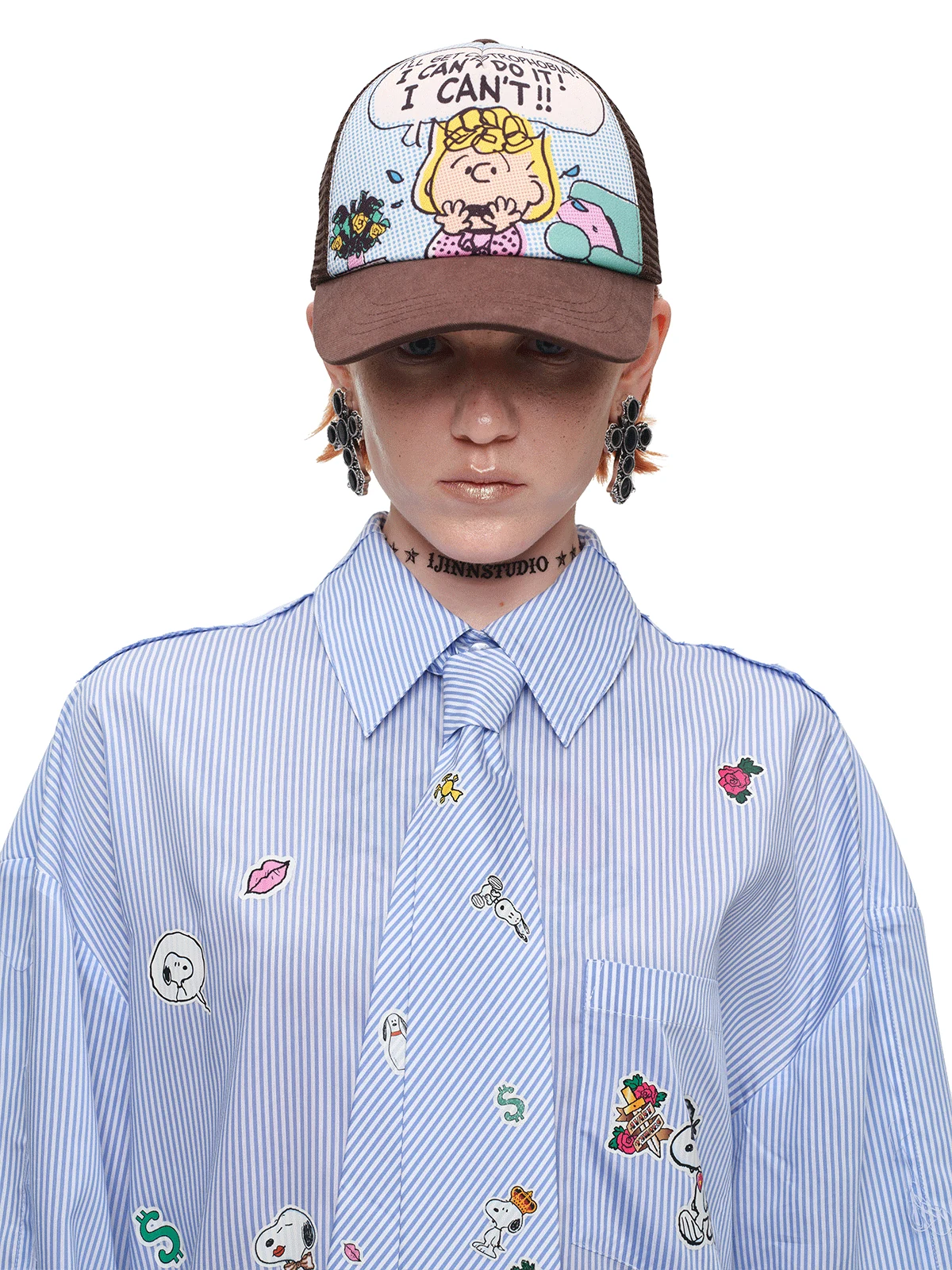 1jinn snoopy peanuts comic trucker cap 13