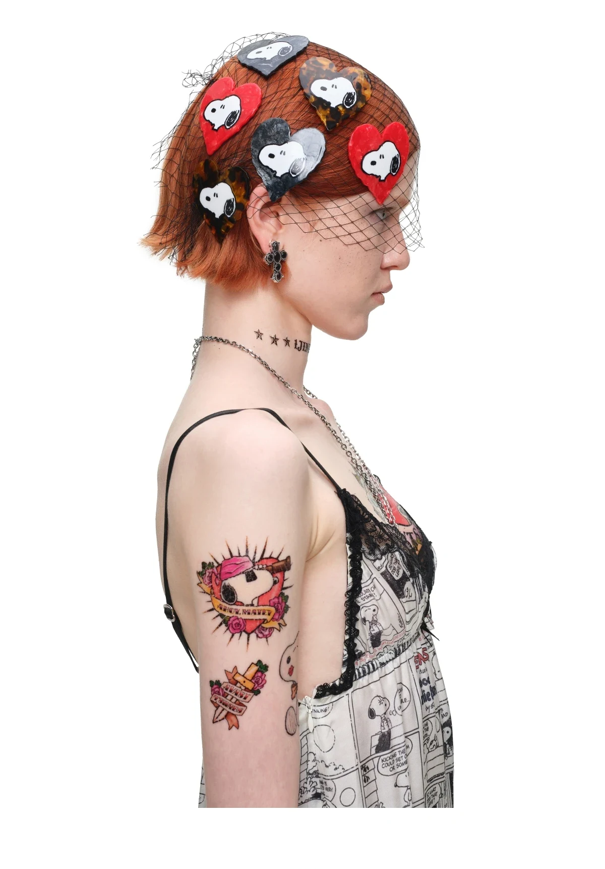 1jinn snoopy peanuts heart acetate hair claw 3