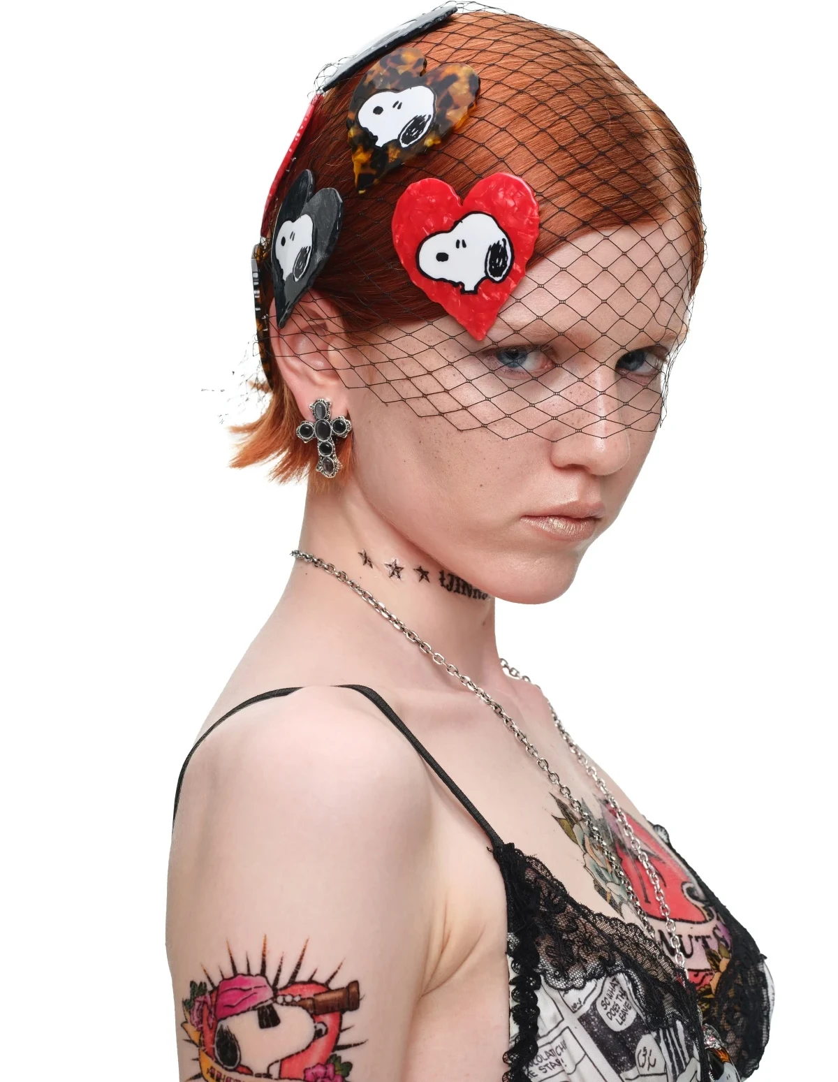 1jinn snoopy peanuts heart acetate hair claw 5
