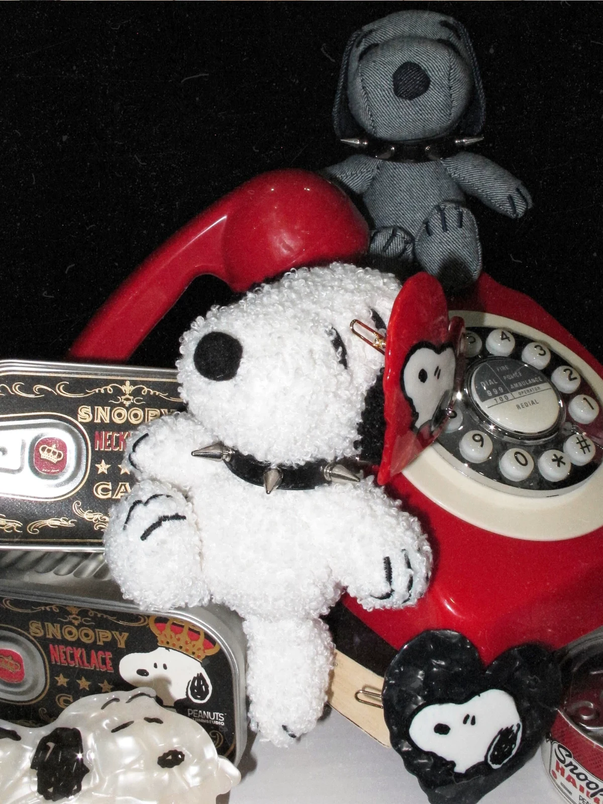 1jinn snoopy peanuts heart acetate hair claw 9