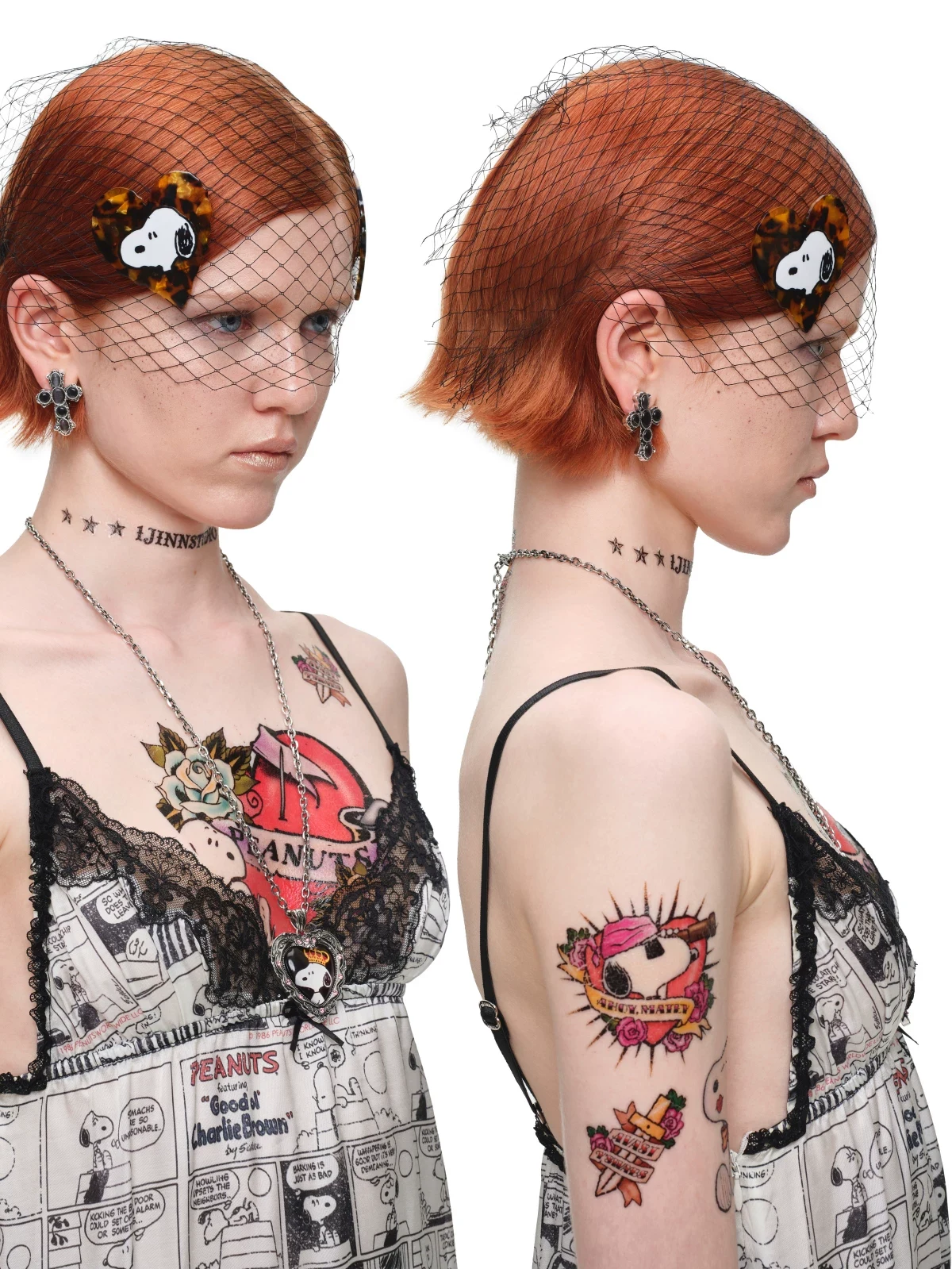 1jinn snoopy peanuts heart acetate hair claw 11