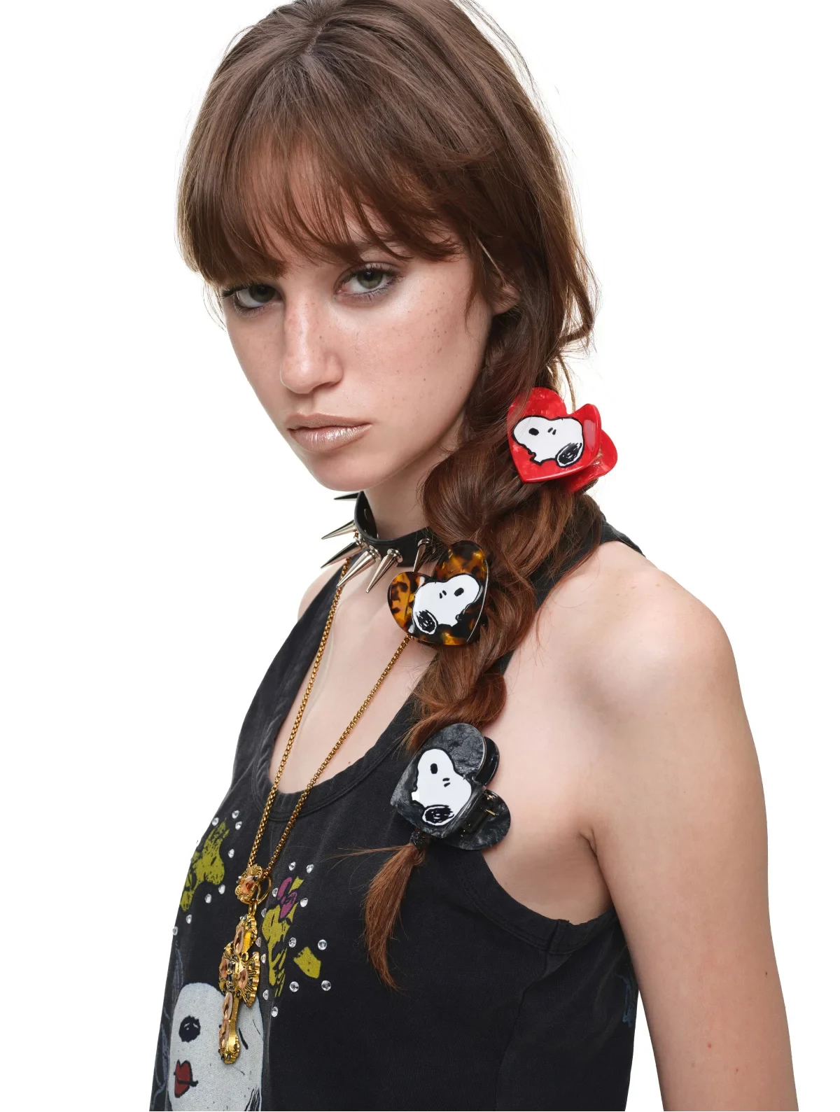 1jinn snoopy peanuts heart acetate hair claw 18