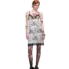1jinn snoopy vintage newsprint lace slip dress 10
