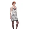 1jinn snoopy vintage newsprint lace slip dress 14