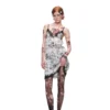 1jinn snoopy vintage newsprint lace slip dress 15