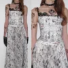 1jinn snoopy vintage newsprint pleated maxi skirt 6