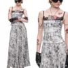 1jinn snoopy vintage newsprint pleated maxi skirt 10