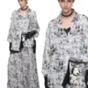 1jinn snoopy vintage newsprint satin shirt 14