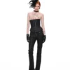 1jinn washed leather boned corset bustier 19