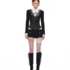 1jinn washed leather boned corset bustier 24