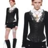 1jinn washed leather boned corset bustier 28