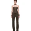 1jinn washed leather boned corset bustier 29