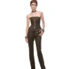 1jinn washed leather boned corset bustier 31
